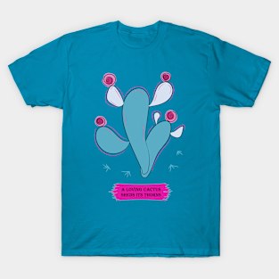 Blue bald cactus T-Shirt